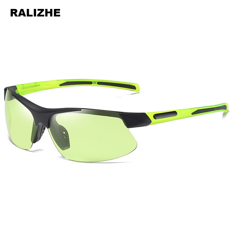 I Royal Sports Polarized Green Sunglasses Men Black Flexible Frame Driving Square Discoloration Sun Glasses Women Goggle eprolo 