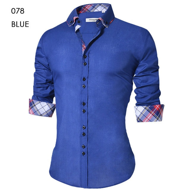 I Royal Men's Casual Shirt Slim Fit Men's Casual Button Down Shirt Long Sleeve eprolo 