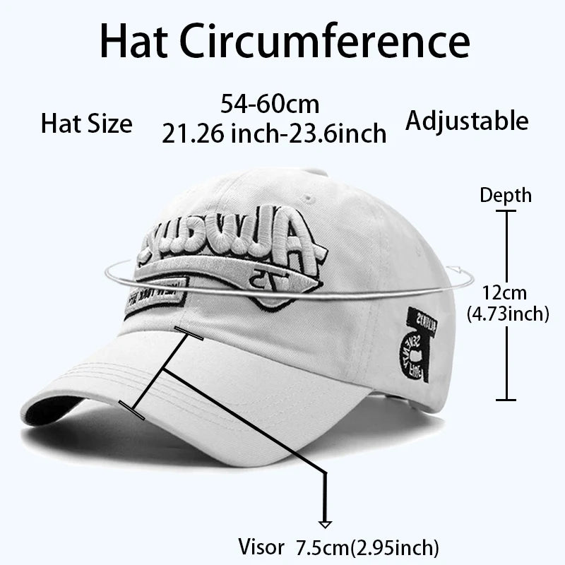 Cotton Baseball Cap Casual Retro Embroidery Men's Cap Sports Snapback Hat