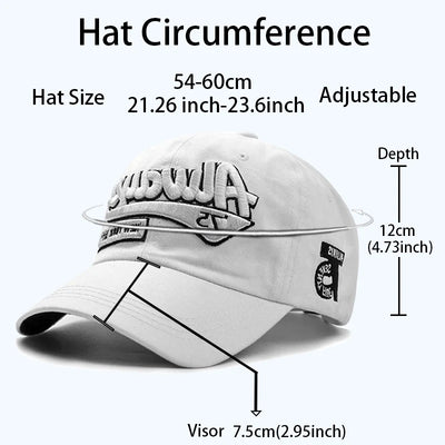 Cotton Baseball Cap Casual Retro Embroidery Men's Cap Sports Snapback Hat