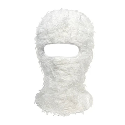 Distressed Knitted Full Face Ski Mask Wind Proof Premium One-Size Fits All Shiesty Design Furry