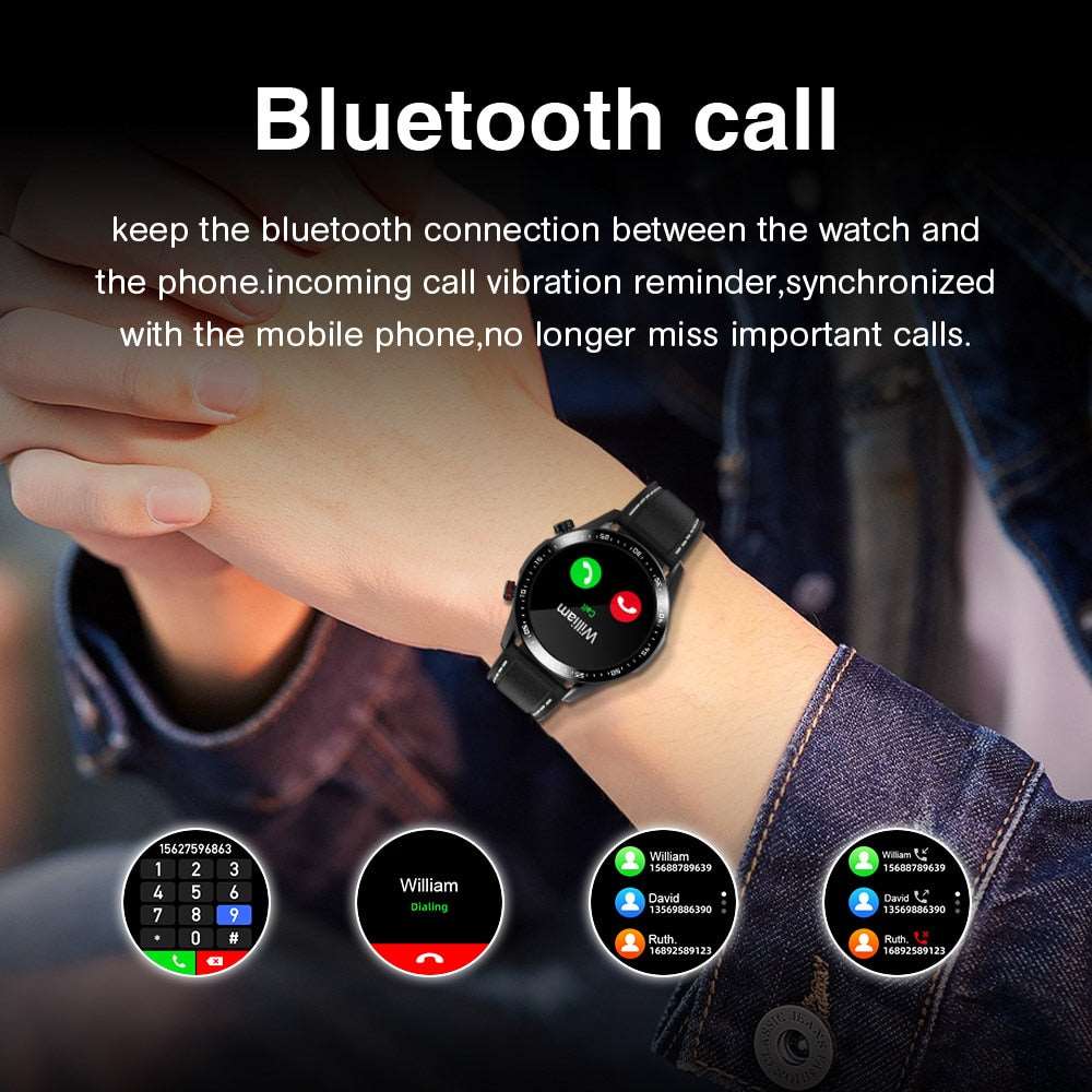 E1-2 Smart Watch Bluetooth Call Custom Dial Full Touch Screen Waterproof Smartwatch For Android IOS Sports Fitness Tracker