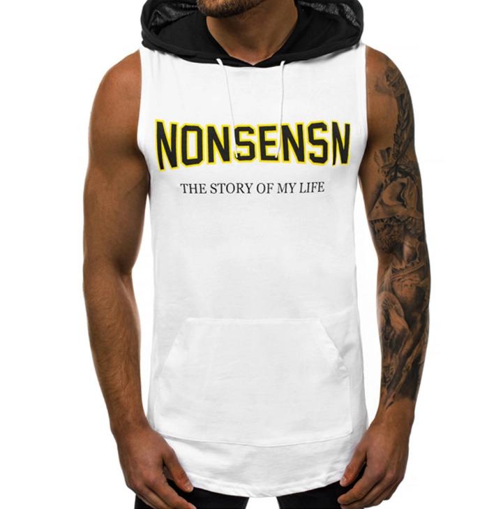 I Royal Men Fitness Hoodies Tank Tops Sleeveless Bodybuilding Tee Shirt eprolo 