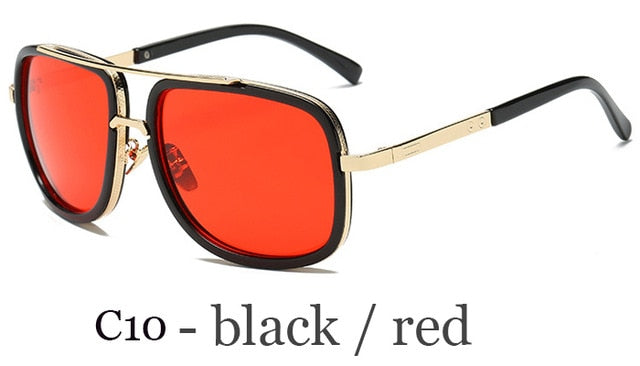 I Royal New Fashion Big Frame Square Metal Sun Glasses High Quality eprolo 