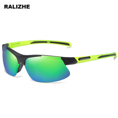 I Royal Sports Polarized Green Sunglasses Men Black Flexible Frame Driving Square Discoloration Sun Glasses Women Goggle eprolo 