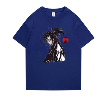 I Royal vagabond Miyamoto Musashi Japanese anime short-sleeved T-shirt eprolo 