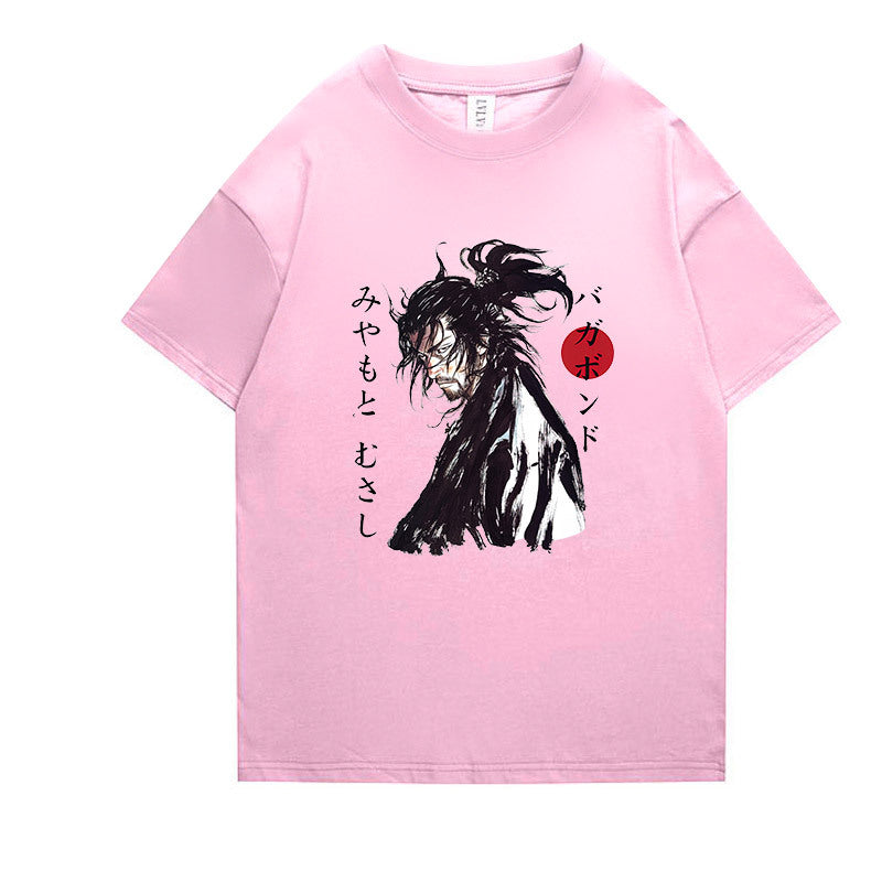 I Royal vagabond Miyamoto Musashi Japanese anime short-sleeved T-shirt eprolo 