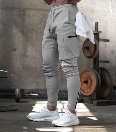 Fashion Stitching Fitness Casual Elastic Casual  Joggers Pants