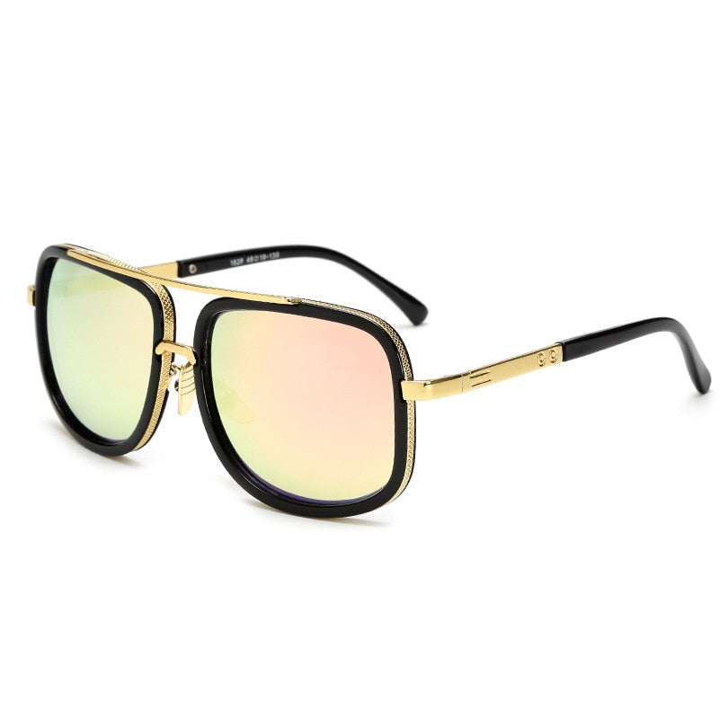 I Royal New Fashion Big Frame Square Metal Sun Glasses High Quality eprolo 