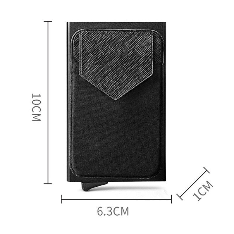 I Royal Men Credit Card Wallet Aluminum Cash ID Card Holder  Case Blocking Slim Metal Wallet eprolo 