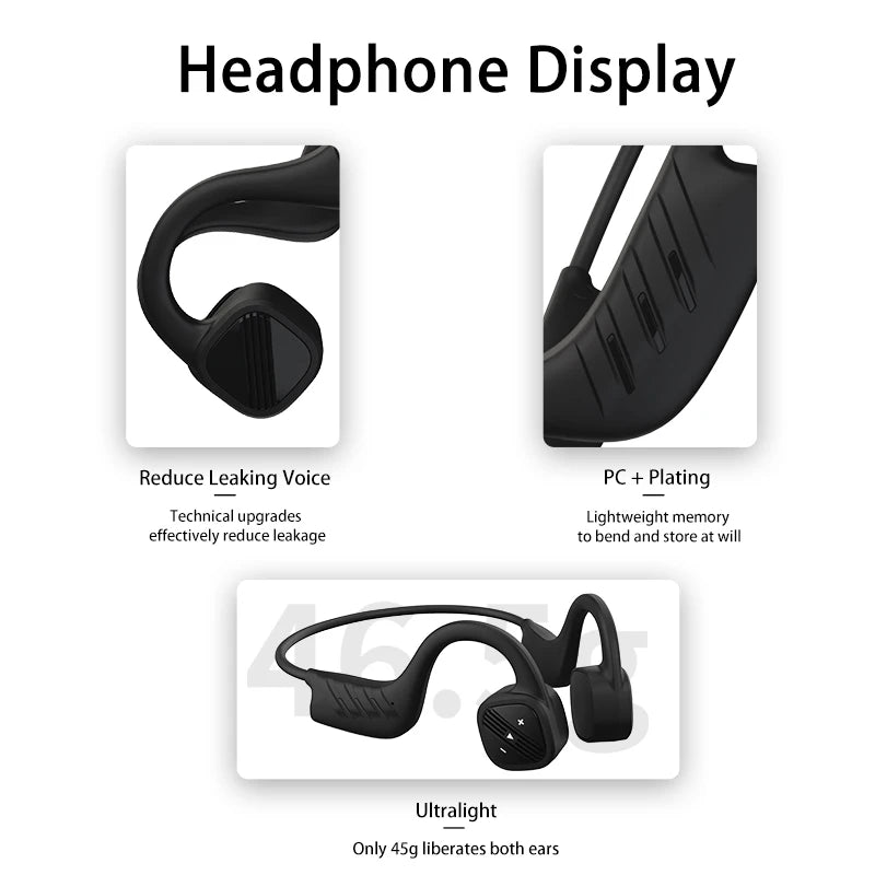 Bone Conduction Swimming Bluetooth Wireless Earphone  Waterproof