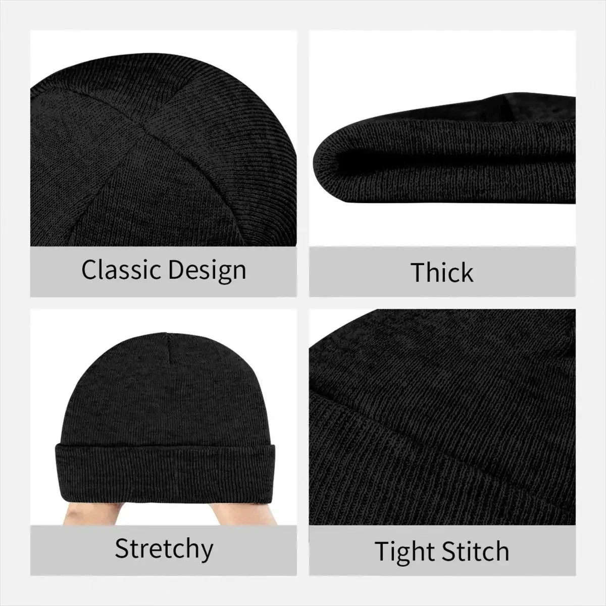 Aphex Twin Logo Knitted Skullies Beanies Winter Hat