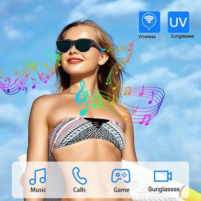 Bluetooth 5.3 Smart Sunglasses Wireless Headphones Hands-free Calling Hifi Music Outdoor Sports Eyeglasses TWS Headset