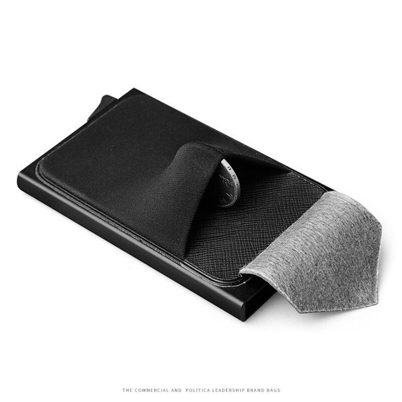 I Royal Men Credit Card Wallet Aluminum Cash ID Card Holder  Case Blocking Slim Metal Wallet eprolo 