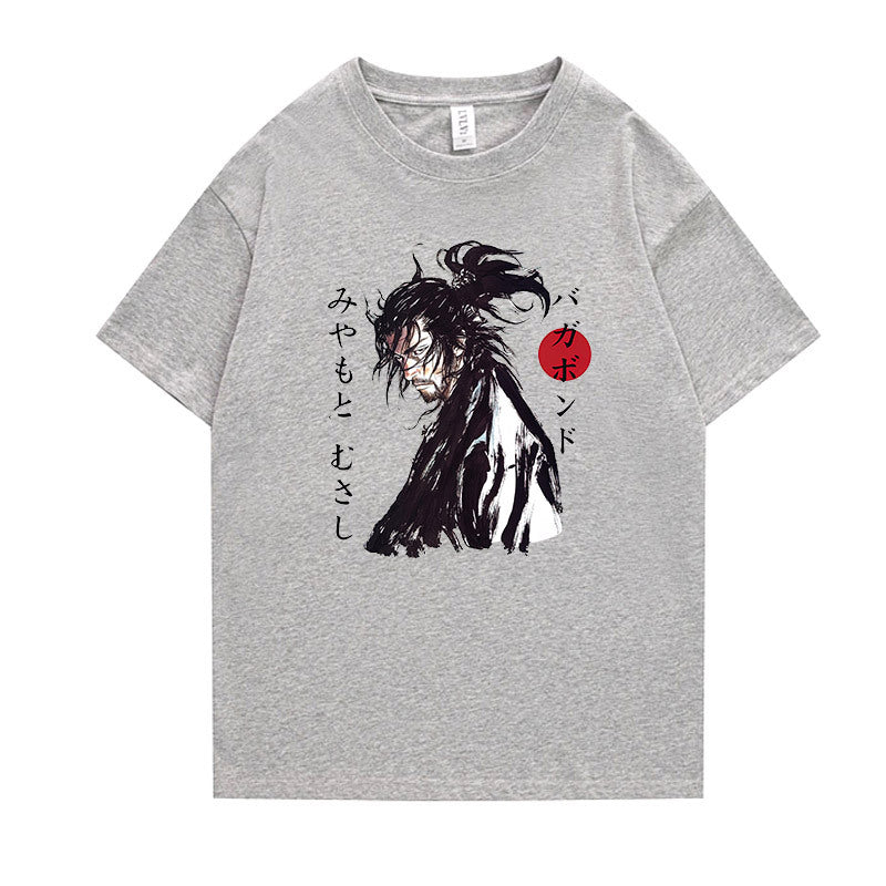 I Royal vagabond Miyamoto Musashi Japanese anime short-sleeved T-shirt eprolo 