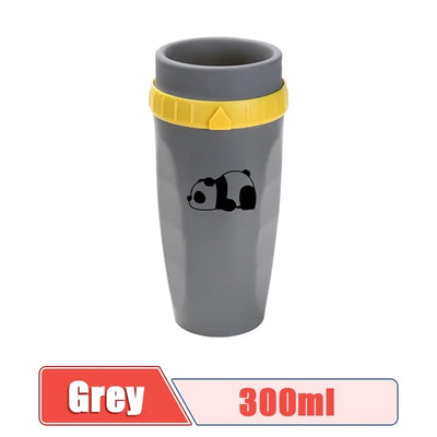 Coffee Straw Mug Portable Twist Cup Creative Plastic Insulated Mug Double Layer Cold Drink