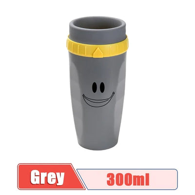 Coffee Straw Mug Portable Twist Cup Creative Plastic Insulated Mug Double Layer Cold Drink