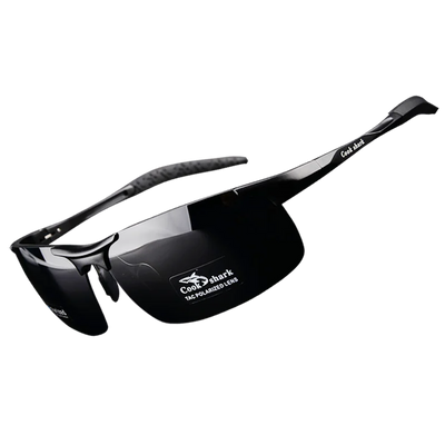 Cook Shark's new aluminum magnesium sunglasses men's sunglasses HD polarized driving drivers color glasses tide