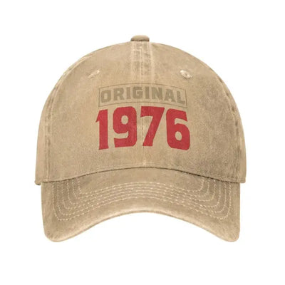 Custom Cotton Original Born In 1976 Quality Baseball Cap  Adjustable