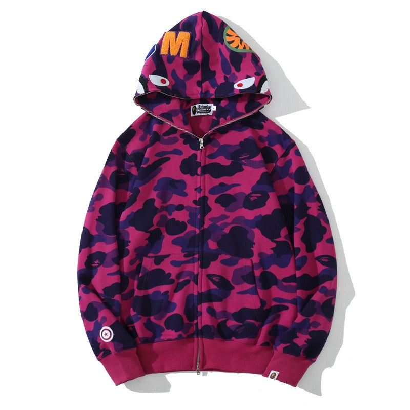 I Royal Shark Classic Camouflage Hooded Cardigan Zipper eprolo 