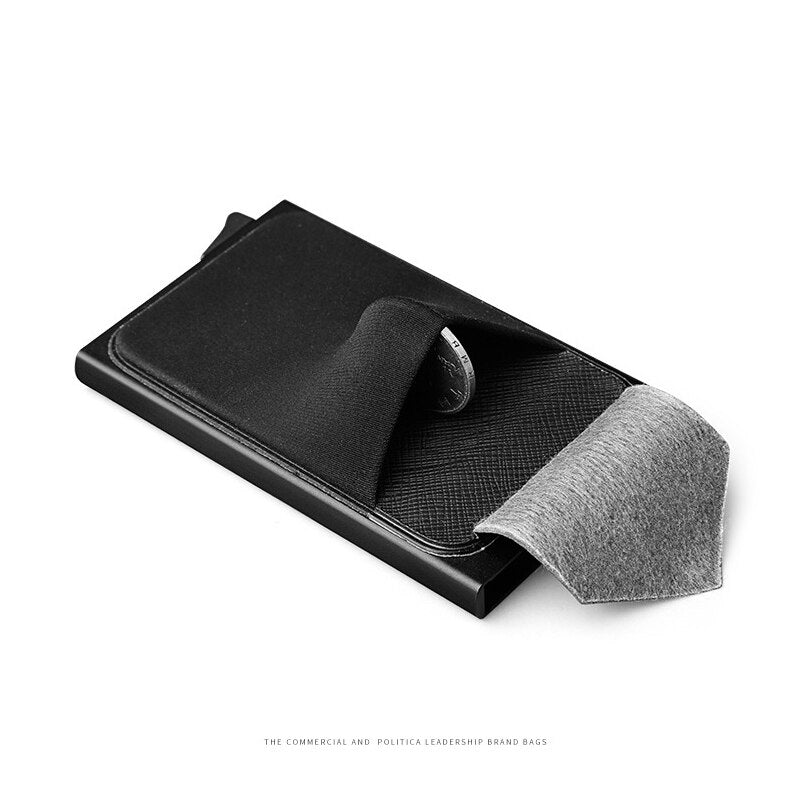 I Royal Men Credit Card Wallet Aluminum Cash ID Card Holder  Case Blocking Slim Metal Wallet eprolo 