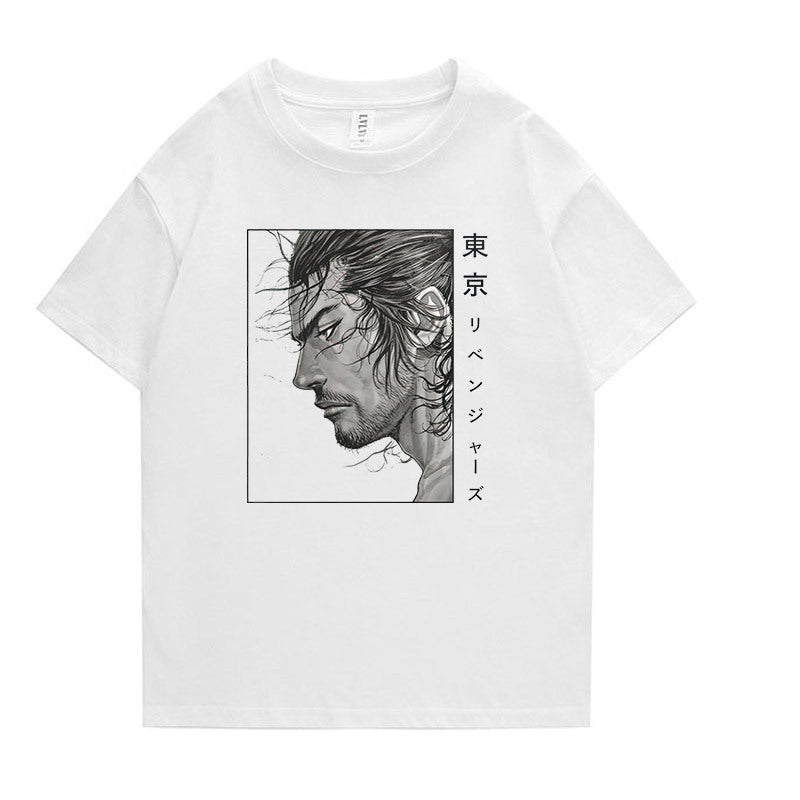 I Royal vagabond Miyamoto Musashi Japanese anime short-sleeved T-shirt eprolo 