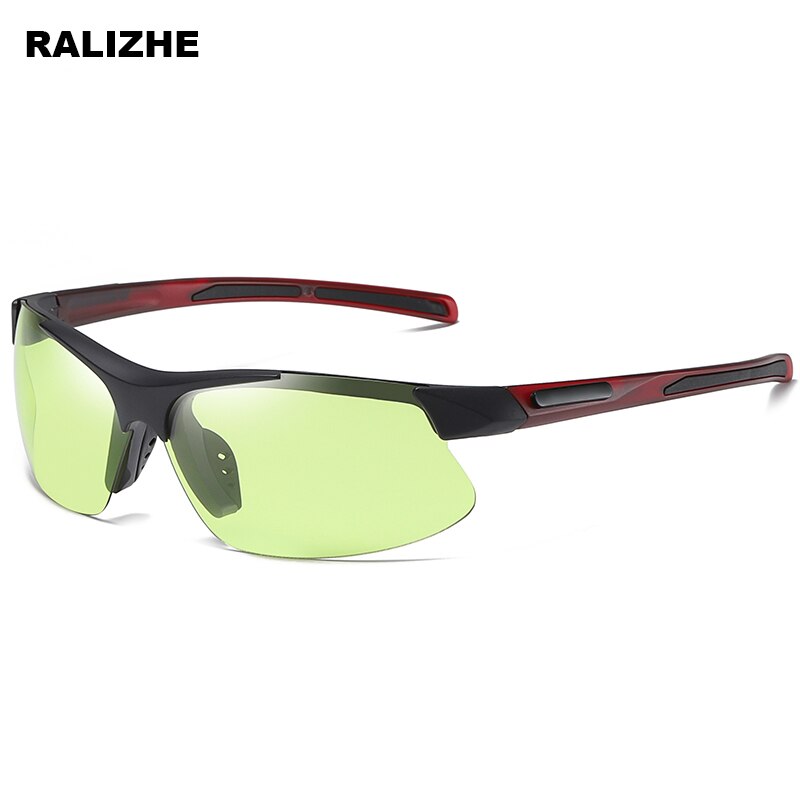 I Royal Sports Polarized Green Sunglasses Men Black Flexible Frame Driving Square Discoloration Sun Glasses Women Goggle eprolo 