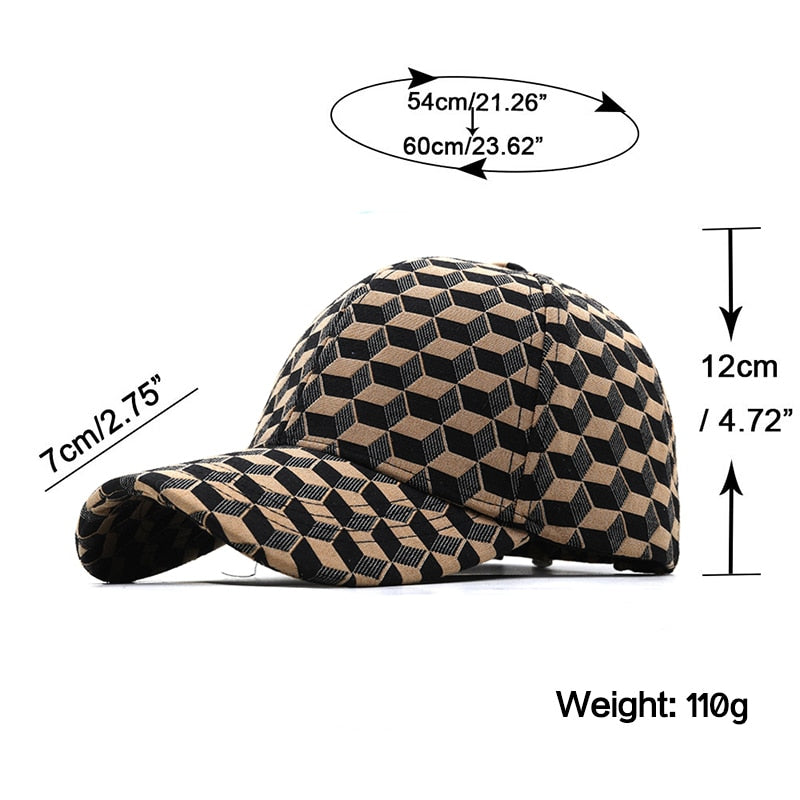 I Royal Stylish Caps Luxury Brand Baseball Cap For Men 3D British Plaid Elastic eprolo 