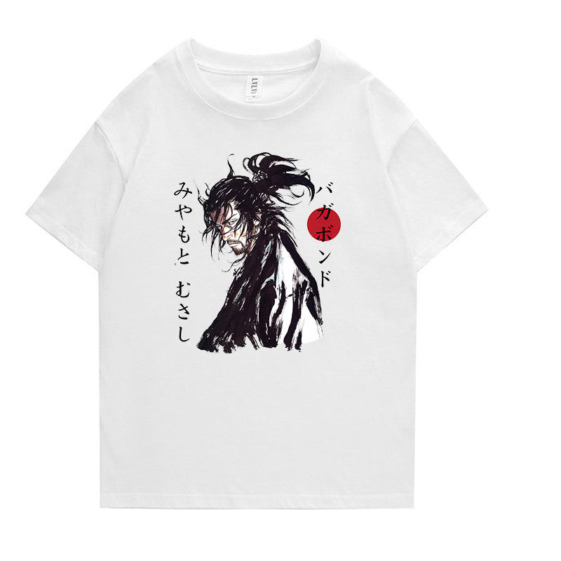 I Royal vagabond Miyamoto Musashi Japanese anime short-sleeved T-shirt eprolo 