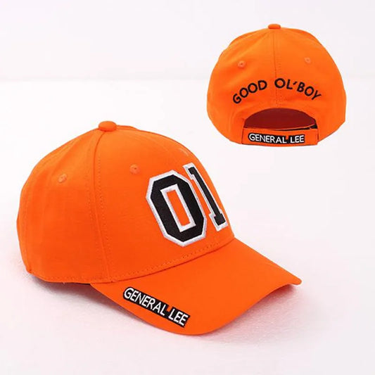 Good OL' Boy Baseball Cap 01 Cosplay Hat Cotton Embroidered Orange Adjustable