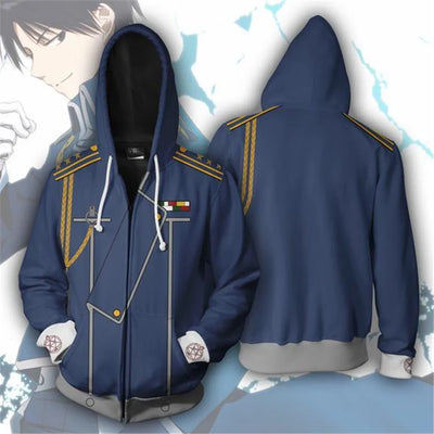 Fullmetal Alchemist Edward Elric's Autumn Zipper Jacket Hoodie Coat Anime Cosplay Sweatshirts Tracksuits Tops Clothes Drop Ship