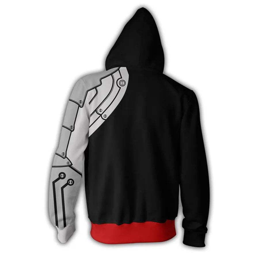 Fullmetal Alchemist Edward Elric's Autumn Zipper Jacket Hoodie Coat Anime Cosplay Sweatshirts Tracksuits Tops Clothes Drop Ship