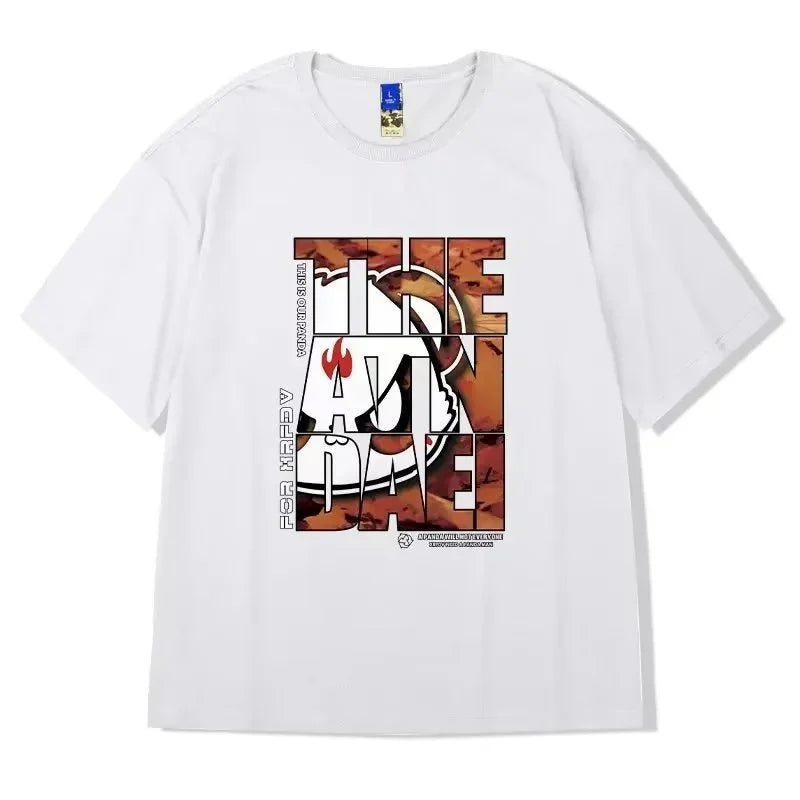 Hip Hop Panda Graphic Printed T Shirt For Men Casual Oversized Short Sleeve T-Shirts