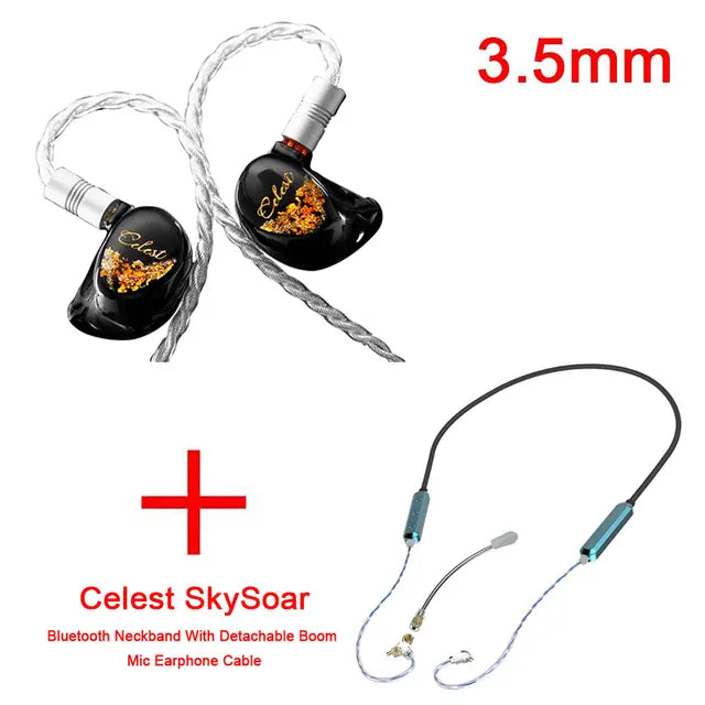 In-Ear Monitors Wired Bone Conduction Hybrid Driver IEMs Cable HiFi Headset