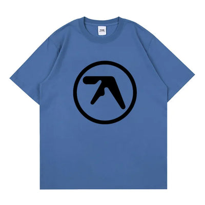 Men T-Shirt Aphex Twin Shirt 100% Cotton Print Oversized Tees Short Sleeve