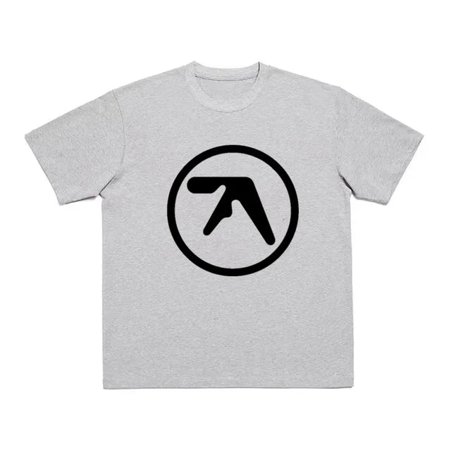 Men T-Shirt Aphex Twin Shirt 100% Cotton Print Oversized Tees Short Sleeve