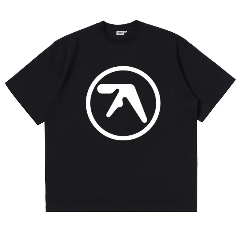 Men T-Shirt Aphex Twin Shirt 100% Cotton Print Oversized Tees Short Sleeve