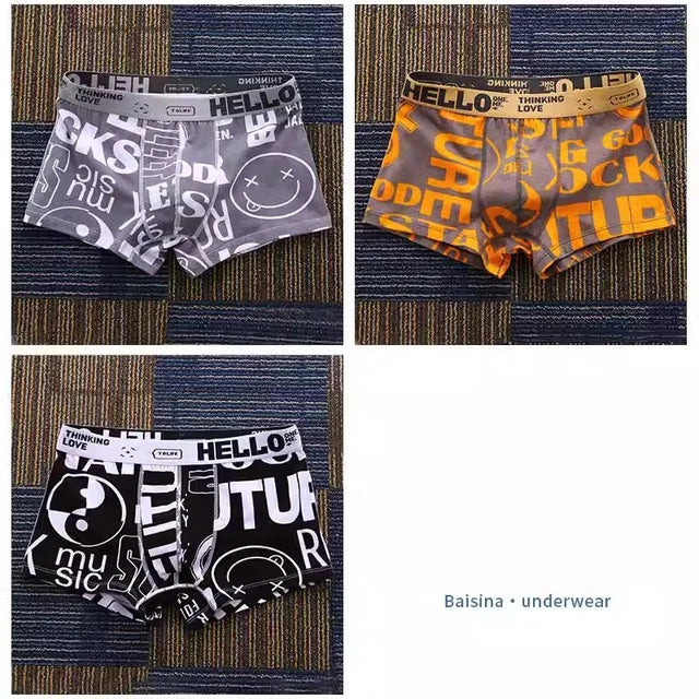 Men Underwear Boxer Shorts Cotton Man Breathable Comfortable