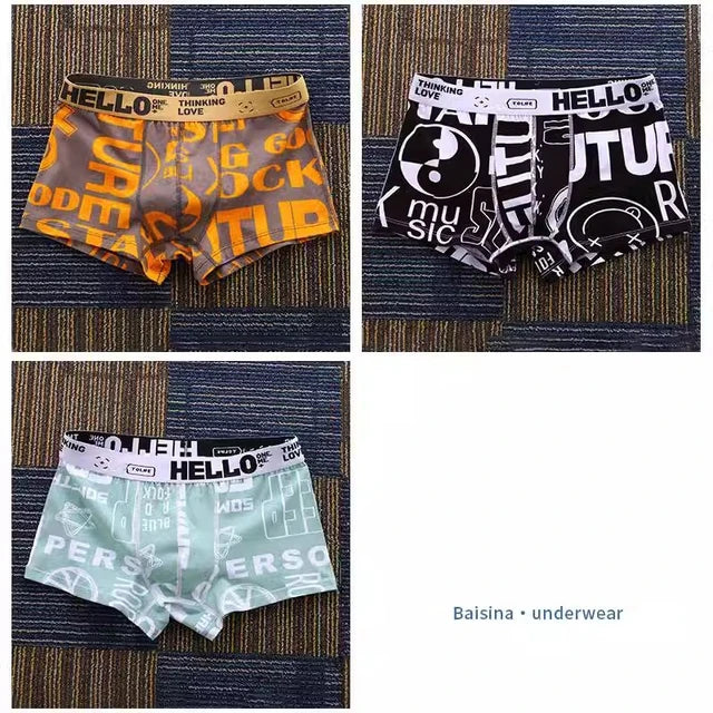 Men Underwear Boxer Shorts Cotton Man Breathable Comfortable