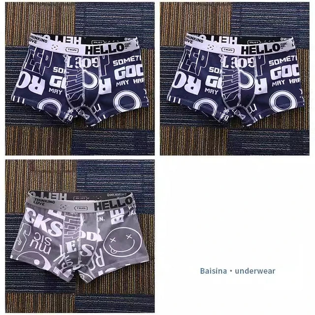 Men Underwear Boxer Shorts Cotton Man Breathable Comfortable