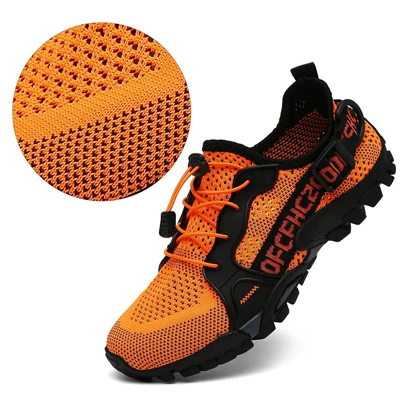 Men's Shoes Breathable Mesh Outdoor Non-slip Light Walking Casual Trekking Sneakers