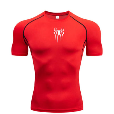 New Compression Shirt Men Fitness Gym Super Hero Sport Running  Quick Dry Short Sleeve T-Shirt For Men