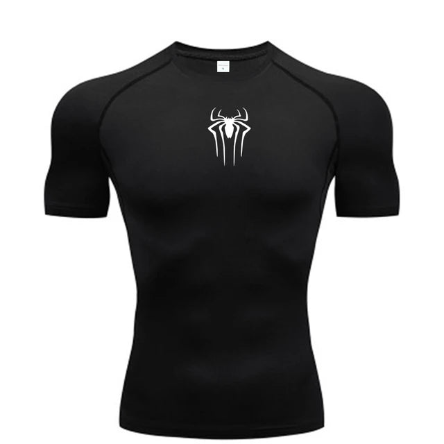 New Compression Shirt Men Fitness Gym Super Hero Sport Running  Quick Dry Short Sleeve T-Shirt For Men