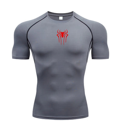 New Compression Shirt Men Fitness Gym Super Hero Sport Running  Quick Dry Short Sleeve T-Shirt For Men