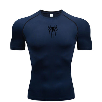 New Compression Shirt Men Fitness Gym Super Hero Sport Running  Quick Dry Short Sleeve T-Shirt For Men