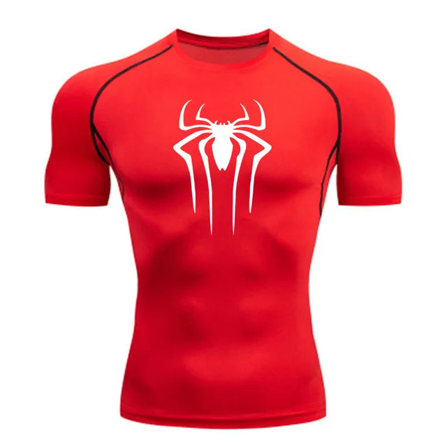 Compression Shirt Super Hero Sport T-Shirt Rashgard Tops Tee Quick Dry Short Sleeve T-Shirt