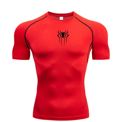 New Compression Shirt Men Fitness Gym Super Hero Sport Running  Quick Dry Short Sleeve T-Shirt For Men