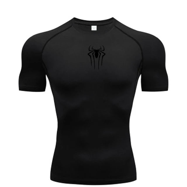 New Compression Shirt Men Fitness Gym Super Hero Sport Running  Quick Dry Short Sleeve T-Shirt For Men