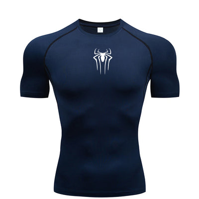 New Compression Shirt Men Fitness Gym Super Hero Sport Running  Quick Dry Short Sleeve T-Shirt For Men