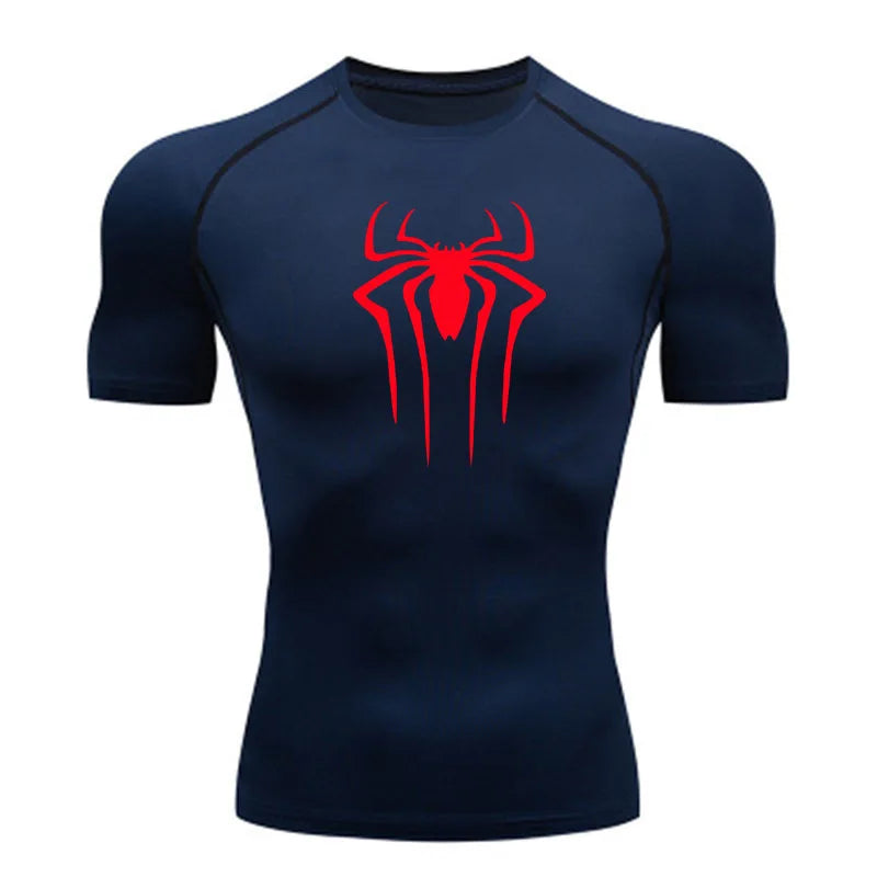 Compression Shirt Super Hero Sport T-Shirt Rashgard Tops Tee Quick Dry Short Sleeve T-Shirt